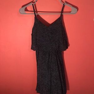 Navy Polka Dot Dress